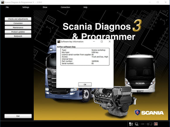 2024 Scania Diagnostic & Programmer 3 SDP3 Track&Bus 2.60 Full Functionality Unlocked Keygen Scania SDP3 2.60.1 - MHH Auto Shop
