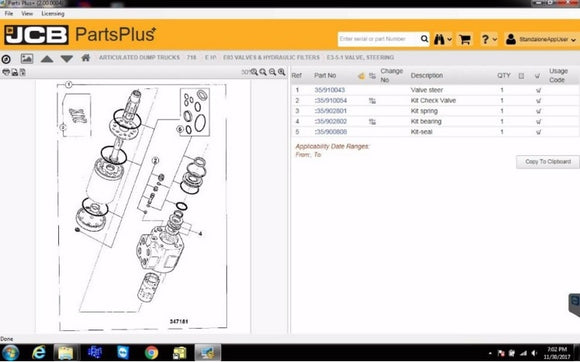 JCB SPP Spare Parts Plus+ 2.00 [2017] new - MHH Auto Shop